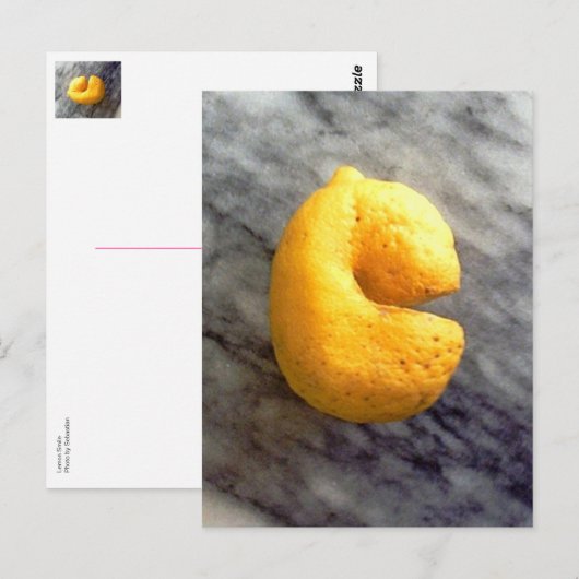 Lemon Smile Postkarte (Vorne/Hinten)