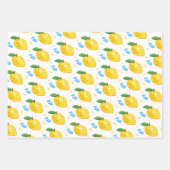 Lemon Sommer ihnen Geburtstag Geschenkpapier Set (Vorderseite 2)