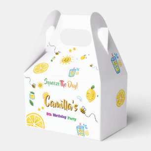 Lemon Sommer Thema Kindergeburtstag Geschenkschachtel