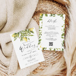 Lemon Sorrento Amalfi Coast Calligrafy Wedding Einladung<br><div class="desc">Dieses Design misst 5 x 7 Zoll/ 12, 7 x 17, 8 cm und ist ideal für Hochzeitsfeiern. Fügen Sie eine passende uAwg hinzu, um Ihr Aussehen zu vervollständigen. Erleben Sie die sonnige Pracht einer Hochzeit an der Amalfi Küste mit der Yellow Lemon Mediterranean Wedding Kollektion! Die Einladungen, Beschilderungen und...</div>