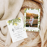 Lemon Sorrento Amalfi Coast Calligrafy Wedding