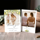 Lemon Sorrento Foto Wedding Dankeschön Karte