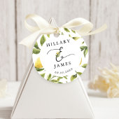 Lemon Sorrento Mediterranean Wedding Geschenkanhänger