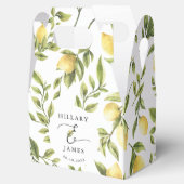 Lemon Sorrento Mediterranean Wedding Geschenkschachtel (Geöffnet)