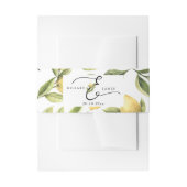 Lemon Sorrento Wedding Einladungsbanderole (Vorderseite Beispiel)