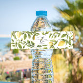 Lemon Sorrento Wedding Wasserflaschenetikett