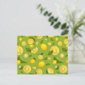 Lemon Sorte 8 Feiertagspostkarte (Stehend Vorderseite)