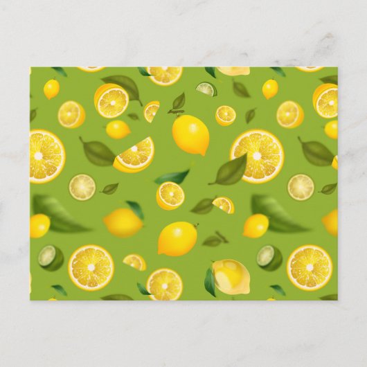 Lemon Sorte 8 Feiertagspostkarte (Vorderseite)
