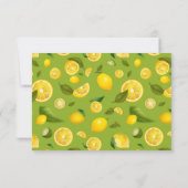 Lemon Sorte 8 RSVP Karte (Rückseite)