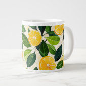 "Lemon Splash Coffee Tasse" Jumbo-Tasse (Vorderseite Rechts)