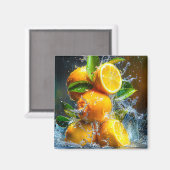Lemon Splash Magnet (Vorderseite/Rückseite)