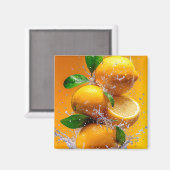Lemon Splash Magnet (Vorderseite/Rückseite)