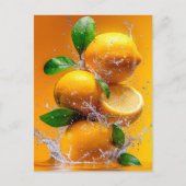 Lemon Splash Postkarte (Vorderseite)