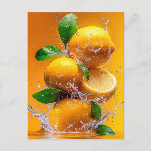 Lemon Splash Postkarte (Vorderseite)