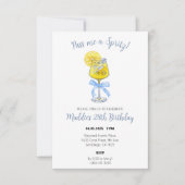 Lemon Spritz Birthday Einladung (Vorderseite)