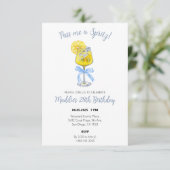 Lemon Spritz Birthday Einladung (Stehend Vorderseite)