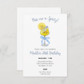 Lemon Spritz Birthday Einladung (Vorne/Hinten)