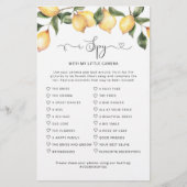 Lemon Spy mit meiner Kamera Hochzeitsspiel (Vorderseite)