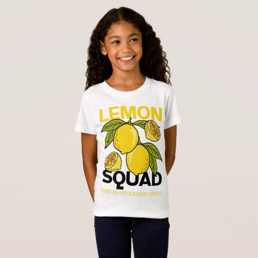 Lemon Squad Funny Lemonade Summer Citrus Frucht T-Shirt (Vorne ganz)