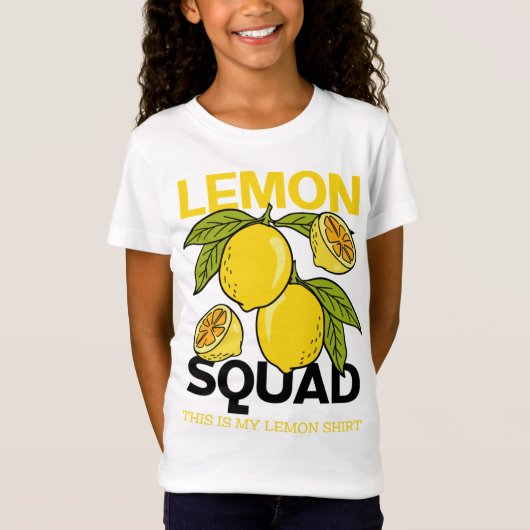 Lemon Squad Funny Lemonade Summer Citrus Frucht T-Shirt (Vorderseite)