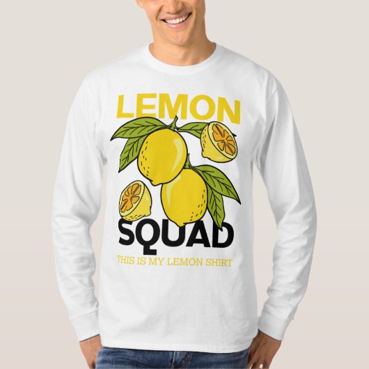 Lemon Squad Funny Lemonade Summer Citrus Frucht T-Shirt (Vorderseite)