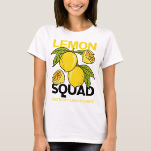 Lemon Squad Funny Lemonade Summer Citrus Frucht T-Shirt