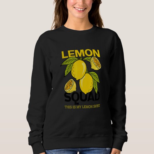 Lemon Squad Lemonade Summer Citrus Frucht Sweatshirt (Vorderseite)