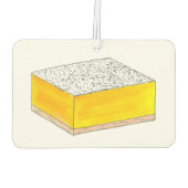 Lemon Square Bar Konditorei Dessert Bake Sale Süßi Autolufterfrischer (Rückseite)