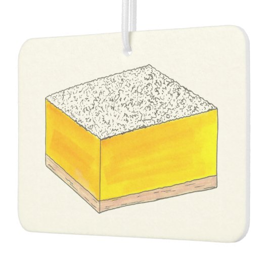 Lemon Square Bar Konditorei Dessert Bake Sale Süßi Autolufterfrischer (Links)
