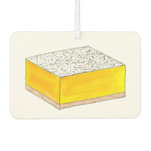 Lemon Square Bar Konditorei Dessert Bake Sale Süßi Autolufterfrischer