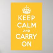 Lemon Square Yellow Poster (Vorne)