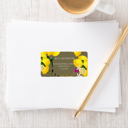 Lemon Squeeze Adressaufkleber (Insitu)