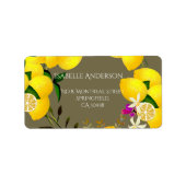 Lemon Squeeze Adressaufkleber (Vorne)