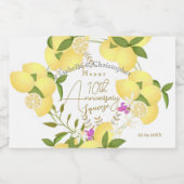 Lemon Squeeze  Alkoholflaschenetikett (Einzelnes Label)