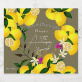 Lemon Squeeze  Alkoholflaschenetikett (Einzelnes Label)