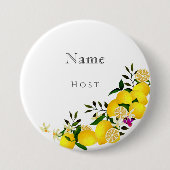 Lemon Squeeze Anniversary Name Button (Vorderseite)