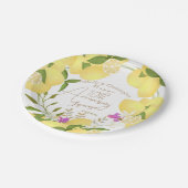 Lemon Squeeze Anniversary White Pappteller (Schrägansicht)