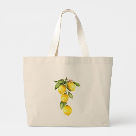 Lemon Squeeze Day Tote Bag Jumbo Stoffbeutel (Rückseite)