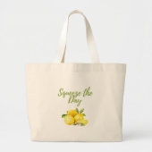Lemon Squeeze Day Tote Bag Jumbo Stoffbeutel (Vorne)