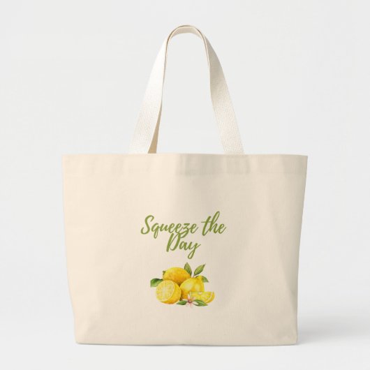 Lemon Squeeze Day Tote Bag Jumbo Stoffbeutel (Vorne)