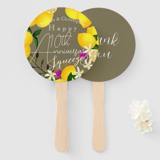 Lemon Squeeze Fächer (Vorne und Hinten)