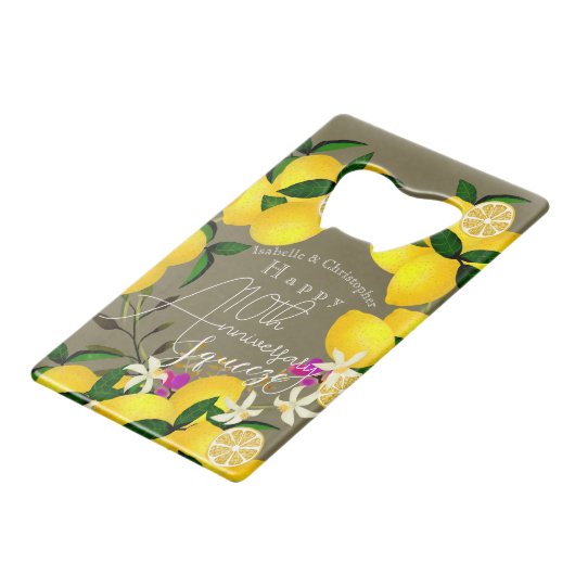 Lemon Squeeze Geldbeutel Flaschenöffner (Vorderseite Schrägansicht)