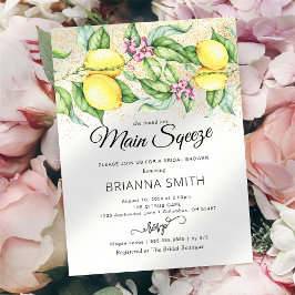 Lemon Squeeze Glitzer Bridal Dusche Einladung