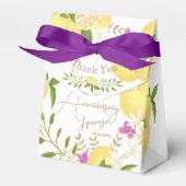 Lemon Squeeze Hochzeitstag Danke Geschenkschachtel (Vorderseite)