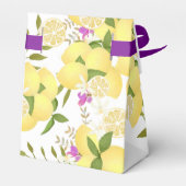 Lemon Squeeze Hochzeitstag Danke Geschenkschachtel (Rückseite)