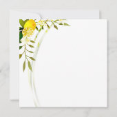 Lemon Squeeze-Jahrestag Dankeskarte (Rückseite)