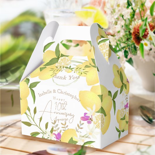 Lemon Squeeze Jubiläums Dankeschön Geschenkschachtel