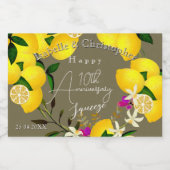 Lemon Squeeze  Lebensmitteletikett (Einzelnes Label)