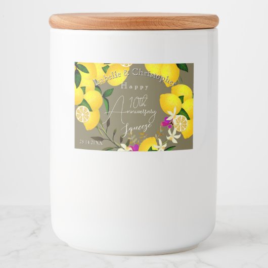 Lemon Squeeze  Lebensmitteletikett (Vorderseite)