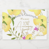 Lemon Squeeze  Schaumweinetikett (Einzelnes Label)